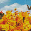 Butterflies In Sunflower Field Diamond Painting