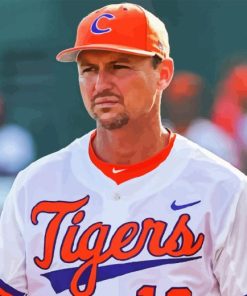 Clemson University Baseballer Diamond Painting