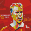 Dennis Bergkamp Arsenal Pop Art Diamond Painting