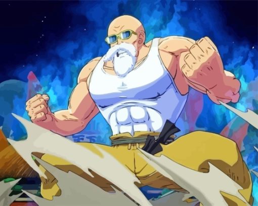 Dragon Ball Fighter Master Roshi Diamond Painting