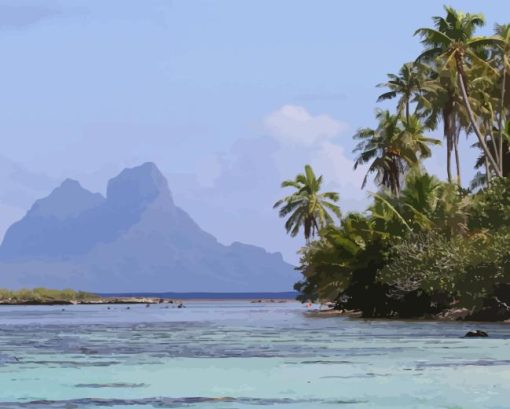 French Polynesia Island Tahaa Diamond Painting