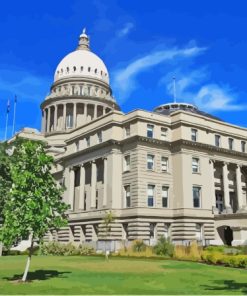 Idaho State Capitol Boise City Diamond Painting