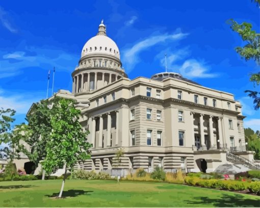 Idaho State Capitol Boise City Diamond Painting