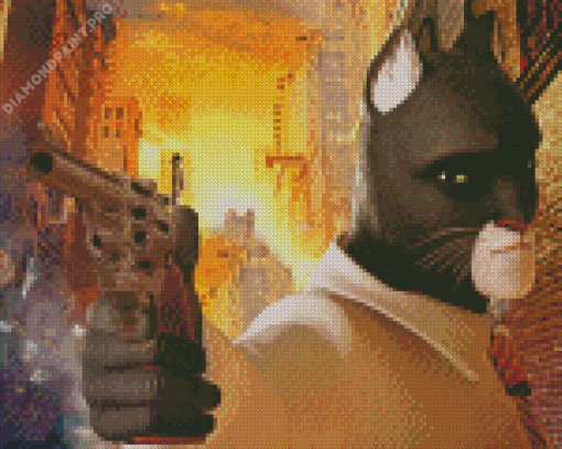 John Blacksad Character Diamond Painting