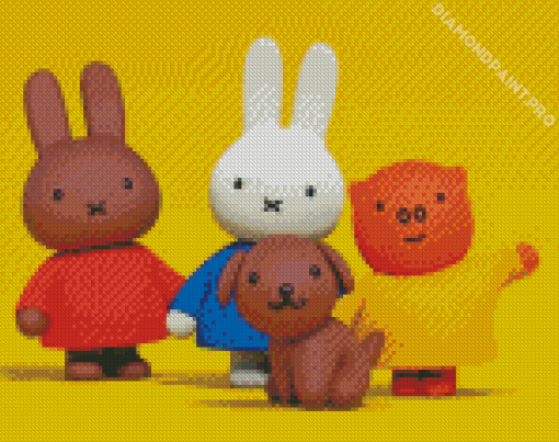 Miffy And His Friends Diamond Painting