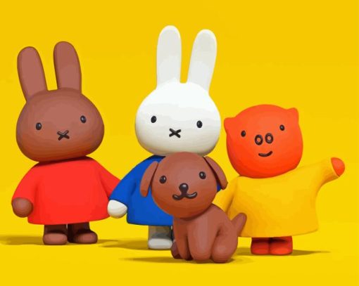 Miffy And His Friends Diamond Painting