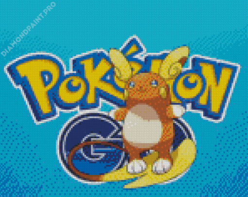 Raichu Pokemon Poster Diamond Painting