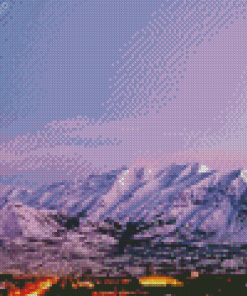 Snowy Timpanogos Mount Diamond Painting