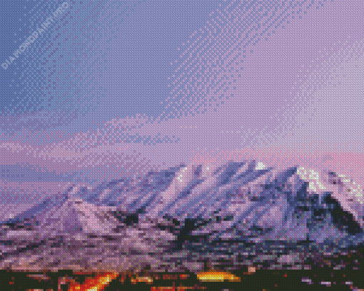 Snowy Timpanogos Mount Diamond Painting