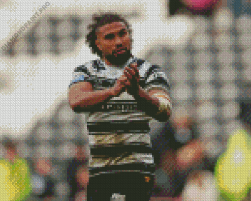 Tevita Satae Hull FC Rugby Player Diamond Painting