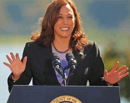 Vice President Of Us Kamala Diamond Painting