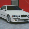 White BMW E39 Car Diamond Painting