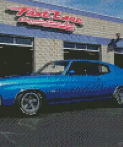 Blue 1971 Chevelle Diamond Painting