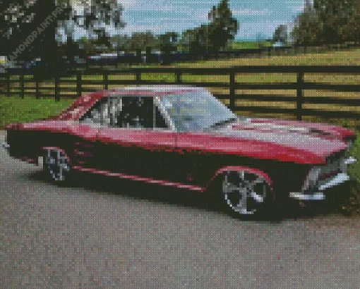 Red 63 Riviera Side View Diamond Painting