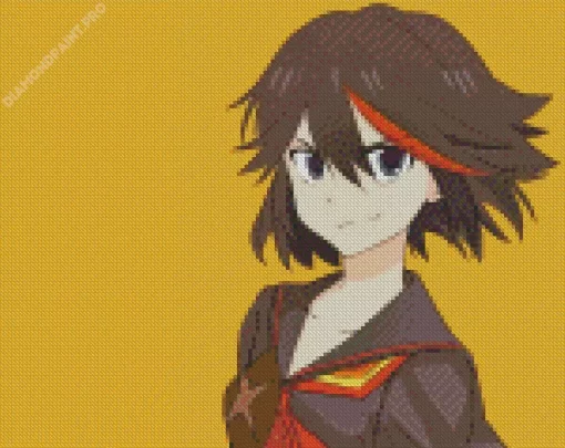 Ryuko Matoi Anime Character Diamond Painting