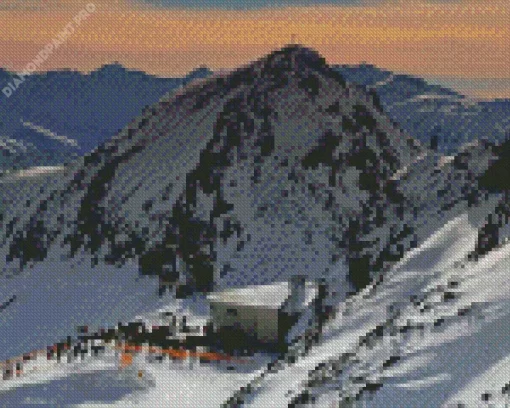 Stubai Glacier Skiing Diamond Painting