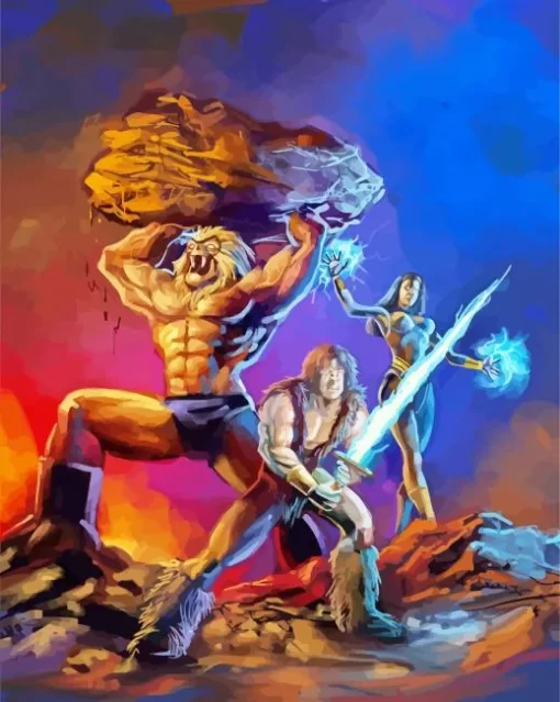 Thundarr The Barbarian Superheroes Diamond Painting