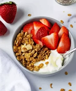 Yogurt Granola Bowl Diamond Painting