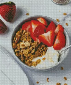 Yogurt Granola Bowl Diamond Painting