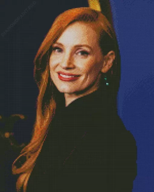 Aesthetic Jessica Chastain Diamond Painting