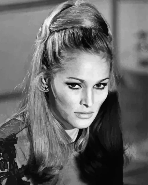 Black And White Ursula Andress Diamond Painting