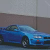 Blue R34 Skyline Gtr Diamond Painting