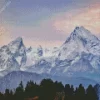 Snowy Watzmann Mountain Diamond Painting