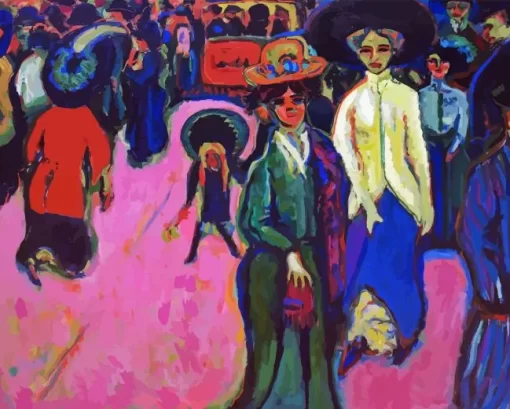 Street Dresden By Ernst Ludwig Kirchner Diamond Painting