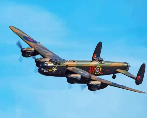 Avro Lancaster British Bomber Diamond Painting