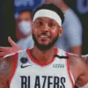 Blazers Player Carmelo Anthony Diamond Painting