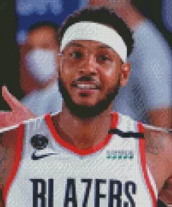 Blazers Player Carmelo Anthony Diamond Painting