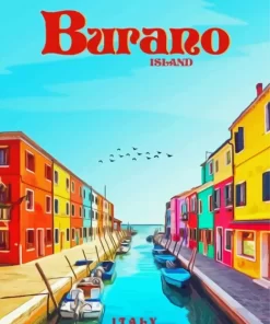 Burano Poster Diamond Painting