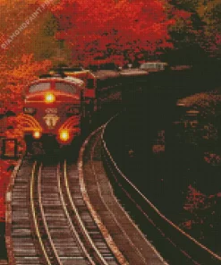 Classic Train Fall Diamond Painting