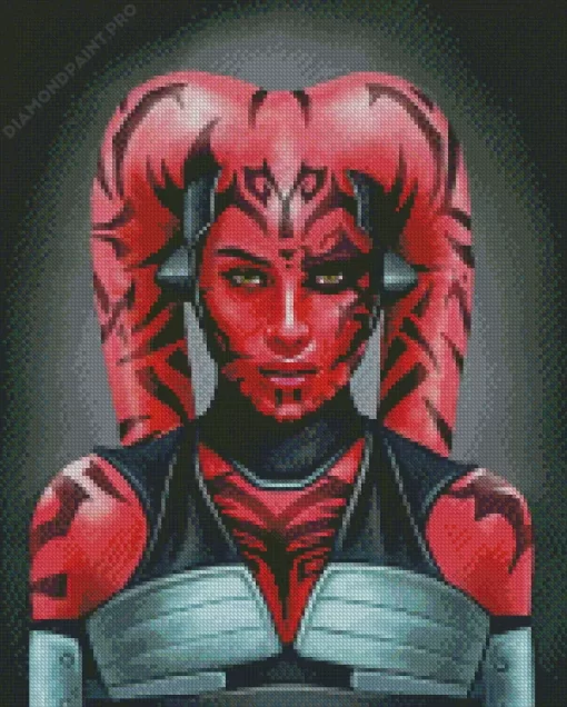 Darth Talon Star Wars Red Lady Diamond Painting