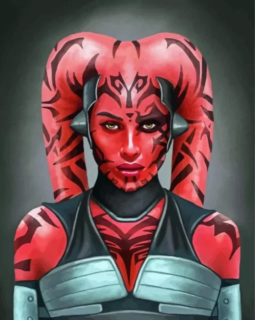 Darth Talon Star Wars Red Lady Diamond Painting