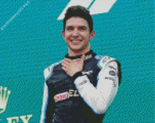 Esteban Ocon French Motorsports Driver Diamond Painting