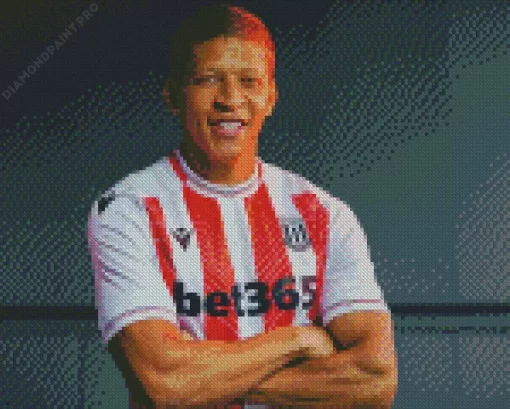 Footballer Dwight Gayle Diamond Painting