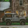 Grey Vintage Land Rover Car Diamond Painting