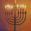 Hanukkah Menorah Diamond Painting