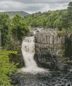 High Force Waterfall Diamond Painting