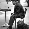 Jacques Prevert With His Dog Diamond Painting