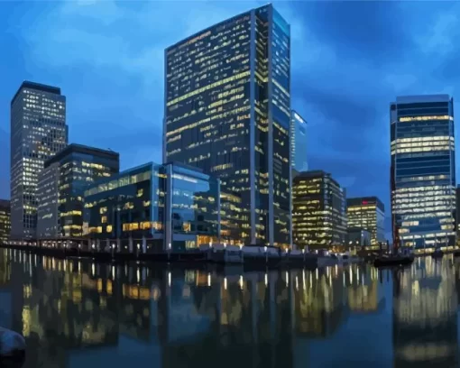 London Canary Wharf Diamond Painting