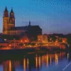 Magdeburg By Night Diamond Painting