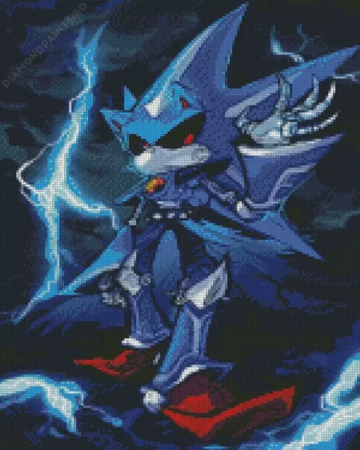 Metal Sonic Diamond Painting