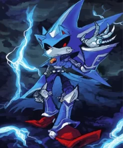 Metal Sonic Diamond Painting