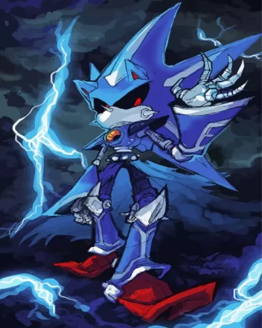 Metal Sonic Diamond Painting