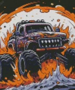 Monster Jam Diamond Painting