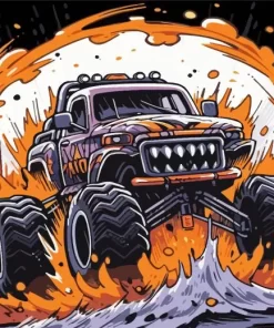 Monster Jam Diamond Painting