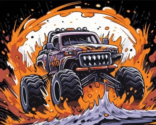 Monster Jam Diamond Painting