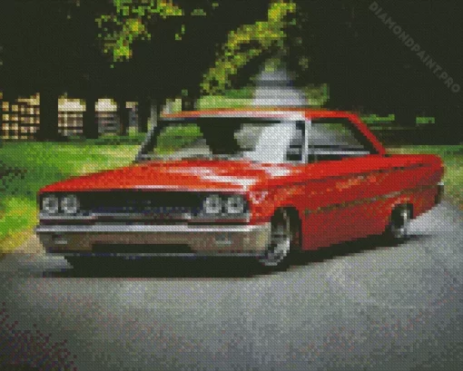 Orange Ford Starliner Diamond Painting